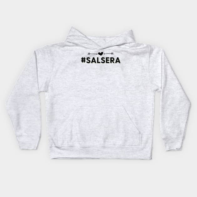 Salsera - Social Latin Dance Design Kids Hoodie by Liniskop